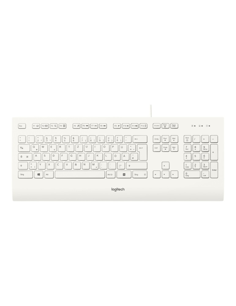 Logitech K280e, Kabelgebundene USB-Tastatur, weiß