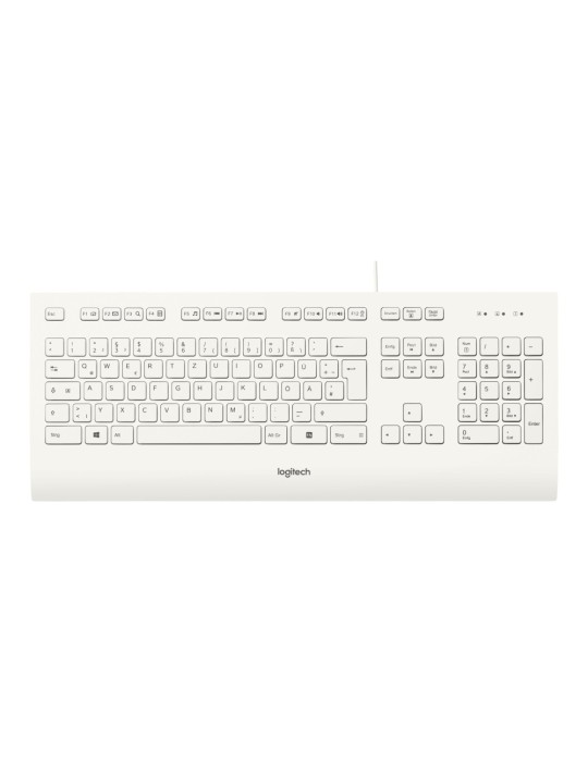 Logitech K280e, Kabelgebundene USB-Tastatur, weiß