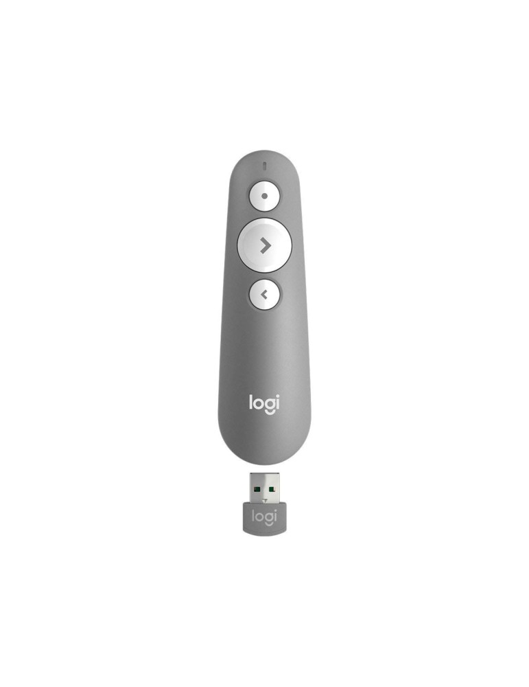 Logitech Presenter R500s, Bluetooth, 20m Reichweite, Roter Laser, USB-Empfänger