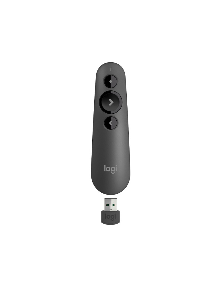 Logitech Presenter 500s, Bluetooth, 20m Reichweite, Roter Laser, USB-Empfänger