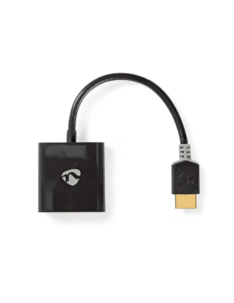 Nedis HDMI™ -Kabel | HDMI™ Stecker | VGA Buchse / 3.5 mm Buchse | 1080p | Vergoldet | 0.20 m | Gerade | PVC | Anthrazit | Verpac