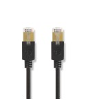 Nedis Cat 6 Kabel | RJ45 Stecker | RJ45 Stecker | F/UTP | 15.0 m rund | LSZH / PVC | Anthrazit | Verpackung mit Sichtfenster