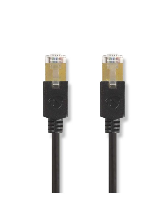 Nedis Cat 6 Kabel | RJ45 Stecker | F/UTP | 2.00 m | rund | LSZH / PVC | Anthrazit | Verpackung mit Sichtfenster