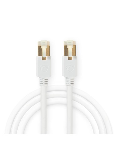 Nedis Cat 6 Kabel | RJ45 Stecker | RJ45 Stecker | F/UTP | 10.0 m | rund | LSZH / PVC | Weiss | Verpackung mit Sichtfenster