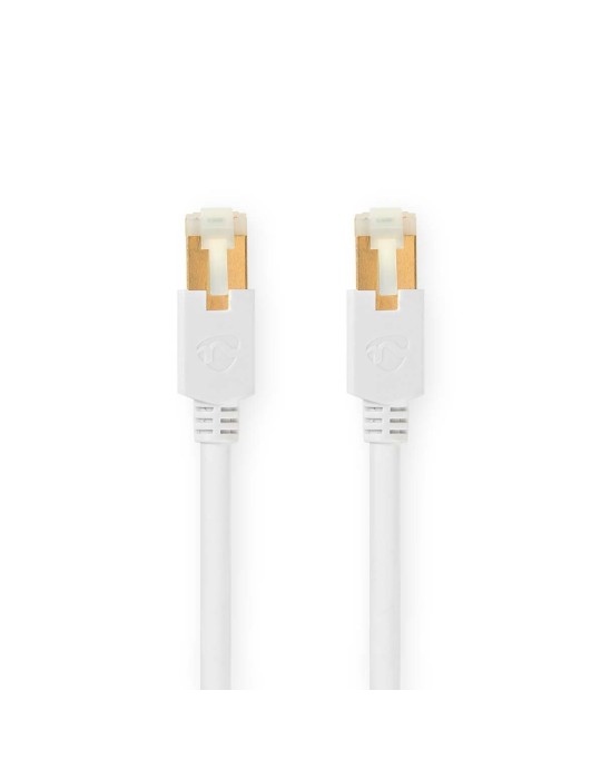Nedis Cat 6 Kabel | RJ45 Stecker | RJ45 Stecker | S/FTP | 3.00 m | rund | LSZH / PVC | Weiss | Verpackung mit Sichtfenster