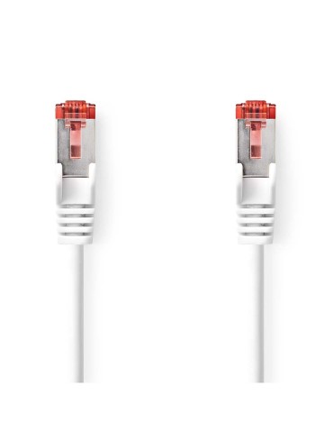 Nedis Cat 6 Kabel | RJ45 Stecker | RJ45 Stecker | S/FTP | 30.0 m | rund | LSZH / PVC | Weiss | Verpackung mit Sichtfenster