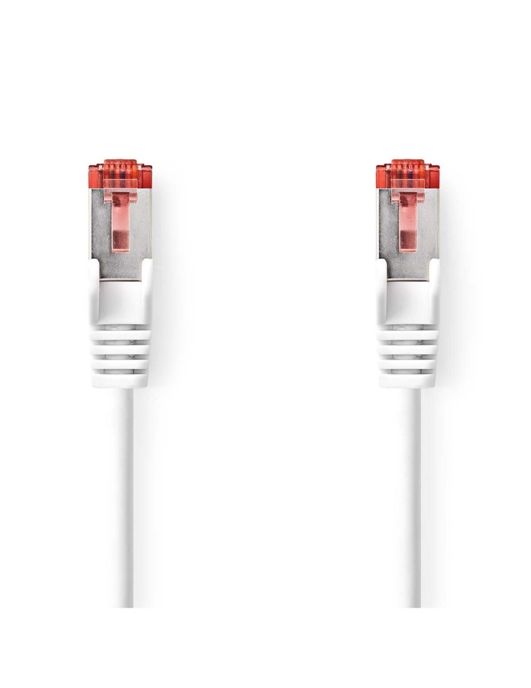 Nedis Cat 6 Kabel | RJ45 Stecker | RJ45 Stecker | S/FTP | 30.0 m | rund | LSZH / PVC | Weiss | Verpackung mit Sichtfenster