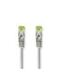 Nedis Cat 7 Kabel | S/FTP | RJ45 Stecker | RJ45 Stecker | 2.00 m 2.00 m | Rund | LSZH | Grau | Verpackung mit Sichtfenster