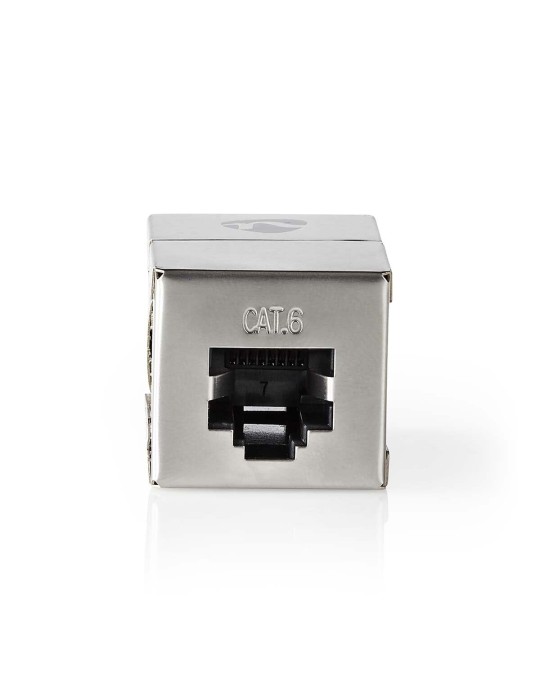 Nedis Cat 6 Netzwerkadapter | Geschirmt | RJ45 (8P8C) Buchse | RJ45 (8P8C) Buchse | Gerade | Metall | Verpackung mit Sichtfenste