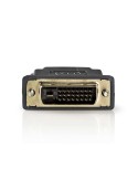 Nedis HDMI™ -Adapter | HDMI™ Buchse | DVI-D 24+1-Pin Stecker | Vergoldet | Gerade | PVC | Anthrazit | 1 Stück | Verpackung mit S