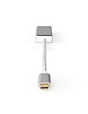 Nedis USB-Adapter | USB 3.2 Gen 1 | USB-C™ Stecker | Mini DisplayPort Buchse | 0.20 m | rund | Vergoldet | Geflochten / Nylon | 