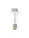 Nedis USB-Adapter | USB 3.2 Gen 1 | USB-C™ Stecker | Mini DisplayPort Buchse | 0.20 m | rund | Vergoldet | Geflochten / Nylon | 