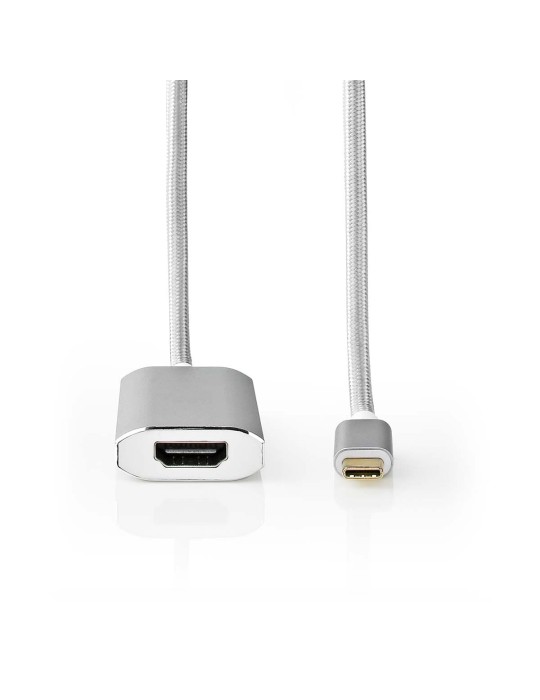 Nedis USB-Adapter | USB 3.2 Gen 1 | USB-C™ Stecker | HDMI™ | Power delivery | 2.00 m | rund | Vergoldet | Geflochten / Nylon | S