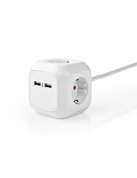 Nedis Verlängerungsbuchse | 4-Wege | 1.50 m | 3680 W | 16 A