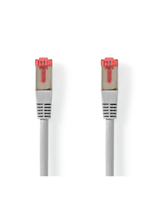 Nedis Cat 6 Kabel | RJ45 Stecker | RJ45 Stecker | S/FTP | 15.0 m | rund | PVC | Grau | Aufhänger
