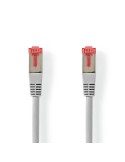 Nedis Cat 6 Kabel | RJ45 Stecker | RJ45 Stecker | S/FTP | 20.0 m | rund | ABS / PVC | Grau | Aufhänger