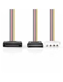 Nedis Interne Stromkabel | SATA 15-Pin Stecker | Molex Buchse / SATA 15-Pin-Buchse | Vergoldet | 0.20 m | rund | PVC | Mehrfarbi