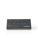 Nedis USB-Hub 5-Port port(s) QC3.0 USB 3.2 Gen1 - Netzstromversorgung / Stromversorgung über USB, 5 Gbps, 5x USB