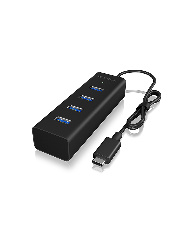 ICYBOX IB-HUB1409-C3 4 Port Hub mit USB Type-C Anschluss
