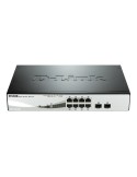 D-Link DGS-1210-08P Smart Managed Switch 8x Gigabit Ethernet (8x PoE, max. 45W), 2x SFP