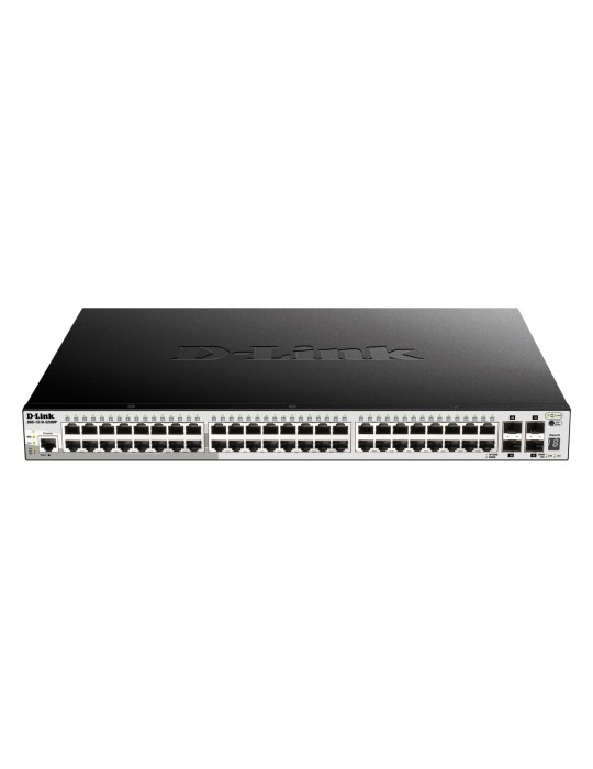 D-Link DGS-1510-52XMP Smart Managed Switch 48x Gigabit Ethernet PoE+ (max. 370 W), 4x 10 Gbit/s SFP+