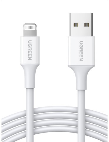 UGREEN Lightning zu USB-A Kabel, Weiß
