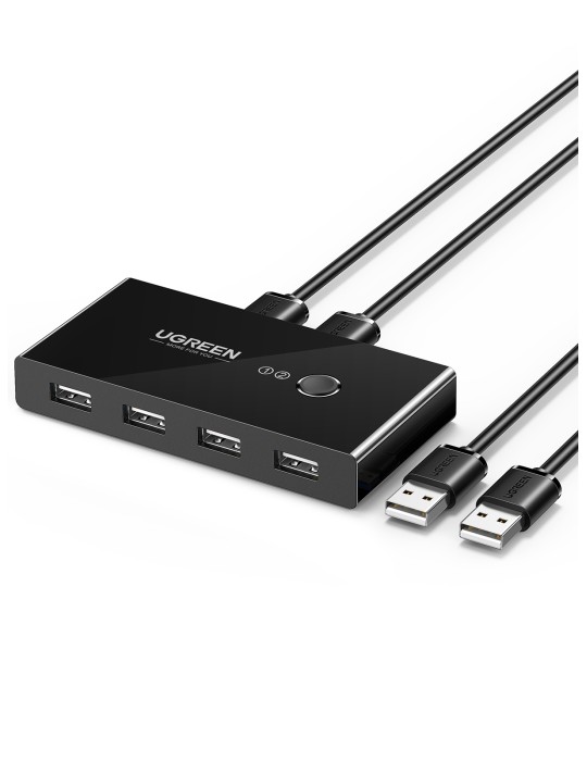 UGREEN 2x4 USB Switch, schwarz