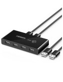 UGREEN 2x4 USB Switch, schwarz
