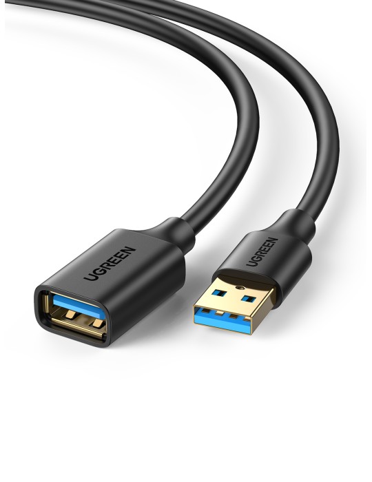 UGREEN 3.0 USB Kabel zu USB Buchse 1m Verlängerung, schwarz