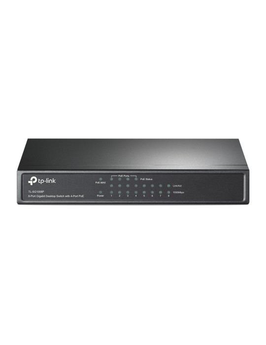 TP-Link TL-SG1008P Unmanaged Switch [8x Gigabit Ethernet, 4x PoE, 55W]