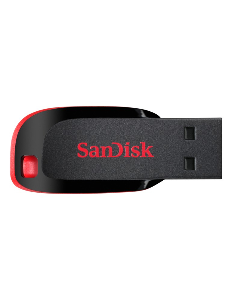 SanDisk Cruzer Blade Typ-A 16GB USB-Stick Ohne Schutzkappe, bis zu 15 MB/s, USB 2.0