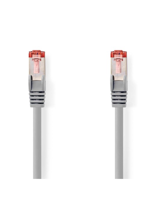 Nedis Cat 6 Kabel | RJ45 Stecker | RJ45 Stecker | S/FTP | 7.50 m | rund | LSZH | Grau | Plastikbeutel