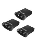3er Pack SanDisk Ultra Fit Typ-A 64GB USB-Stick Mit Schutzkappe, bis zu 130 MB/s, USB 3.2 Gen 1x1 (5 Gbit/s)
