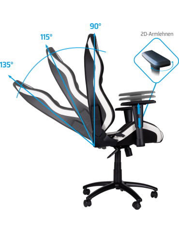 Gaming Stuhl ONE GAMING Chair SNOW V2 2