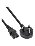 InLine® Netzkabel, Netzstecker England, Kaltgerätestecker C13, 1,8m