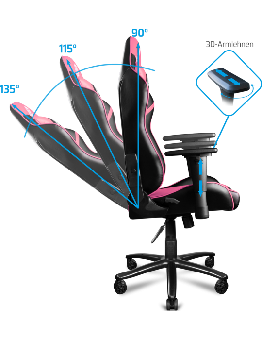 Gaming Stuhl ONE GAMING Chair Pro Pink
