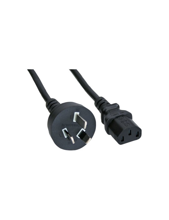 InLine® Netzkabel, Netzstecker Australien/Argentinien auf Kaltgerätestecker C13, 1,8m