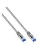KAB IN InLine Patchkabel, S/FTP (PiMf), Cat.6A 500MHz, halogenfrei, Kupfer, grau, 1m