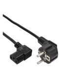 InLine® Netzkabel, Gewinkelt auf Kaltgerätestecker C13 rechts abgewinkelt, 1,8m, schwarz