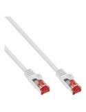 InLine® Patchkabel, S/FTP (PiMf), Cat.6 250MHz, PVC, Kupfer, weiß, 0,5m