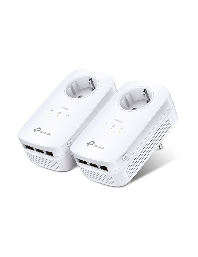 TP-Link AV1300 Gigabit Powerline Set 2 x Adapter, bis zu 1.300 Mbit/s, 300m Reichweite, 3x Gigabit LAN