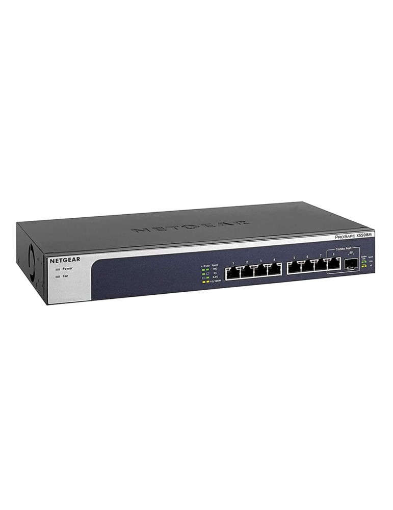 NETGEAR XS508M Unmanaged Switch [7x 10 Gbit/s Ethernet, 1x 10GbE/SFP+ Combo]