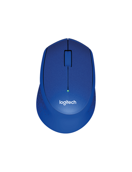 Logitech M330 Silent Plus Maus, blau