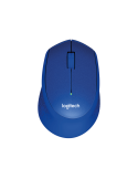 Logitech M330 Silent Plus Maus, blau