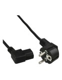 InLine® Netzkabel, Schutzkontakt gewinkelt auf Kaltgerätestecker C13 links abgewinkelt, 1,8m, schwarz