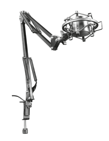 Trust Gaming GXT 253 Emita Mikrofon Arm, Einstellbarer Tischarm zum Streamen und VLogging