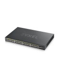 Zyxel GS1920-48HP V2 Smart Managed Switch 44x Gigabit Ethernet und 4x GbE/SFP Combo (48x PoE+, max. 375 Watt), 2x 10 Gbit/s SFP+