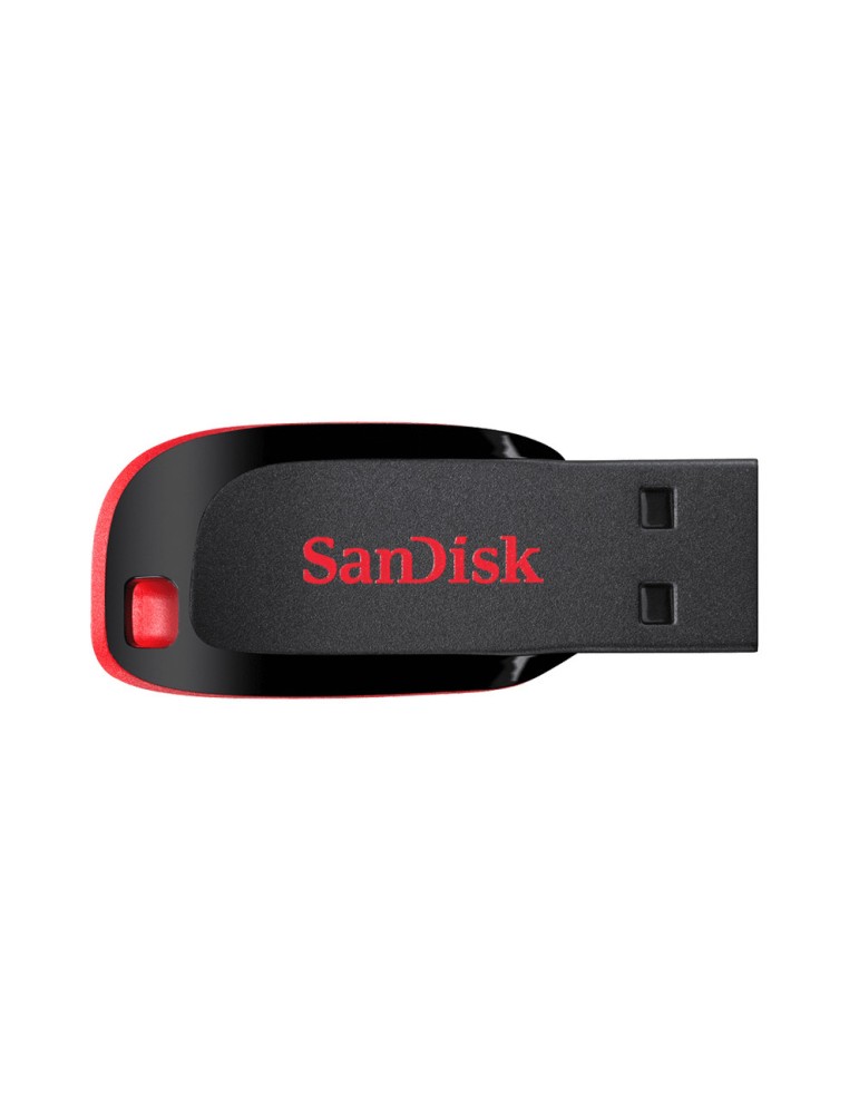 SanDisk Cruzer Blade Typ-A 128GB USB-Stick Ohne Schutzkappe, bis zu 15,5 MB/s, USB 2.0