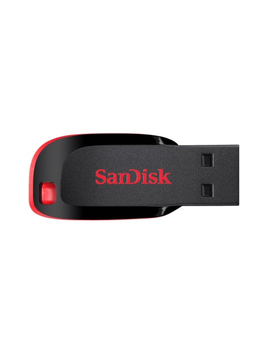 SanDisk Cruzer Blade Typ-A 128GB USB-Stick Ohne Schutzkappe, bis zu 15,5 MB/s, USB 2.0