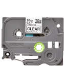Brother P-Touch TZE-131 farblos / schwarz, 12 mm, 8 m, laminiert